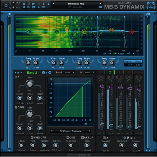 Blue Cat Audio MB-5 Dynamix Multiband Dynamics Plug-in