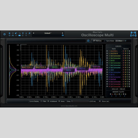 Blue Cat Audio OsciloscopeMulti Multi-Track Oscilloscope Plug-in