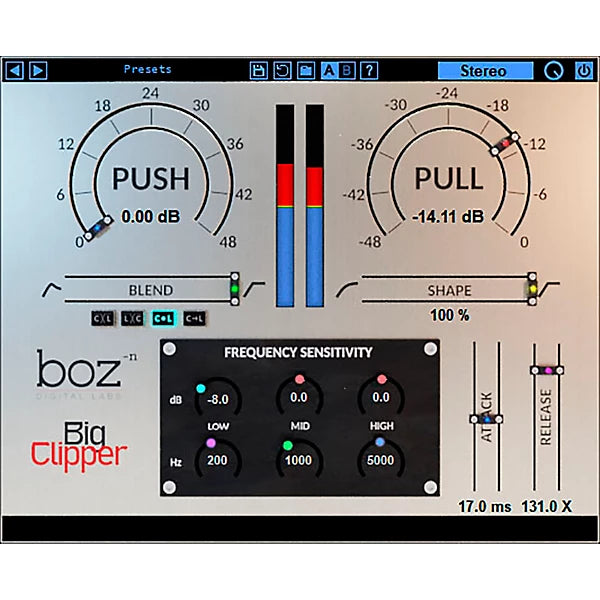 Boz Digital Labs Big Clipper 2 Plug-in Wavy Pro Audio