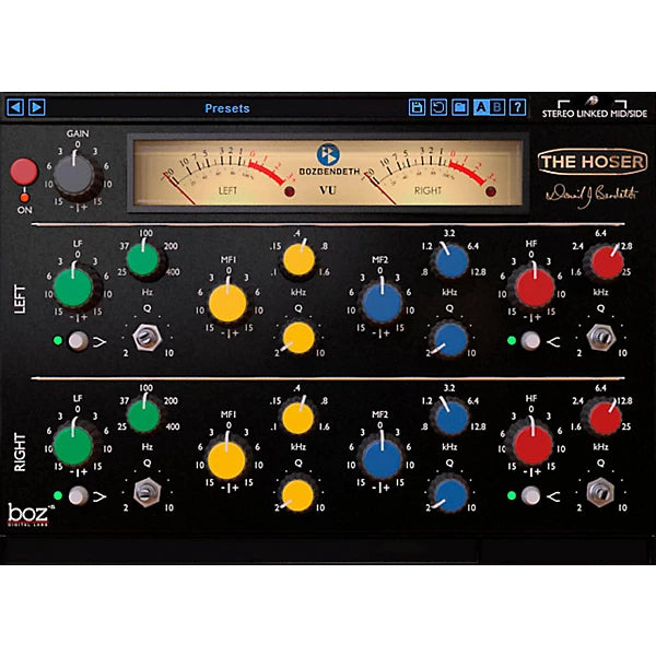 Boz Digital Labs David Bendeth's The Hoser XT Equalizer Plug-in Wavy Pro Audio