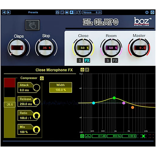 Boz Digital Labs El Clapo Clap Plug-in Wavy Pro Audio