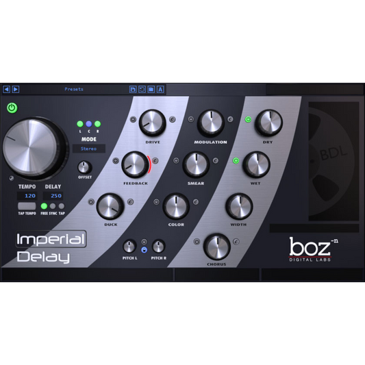 Boz Digital Labs Imperial Delay Plug-in Wavy Pro Audio