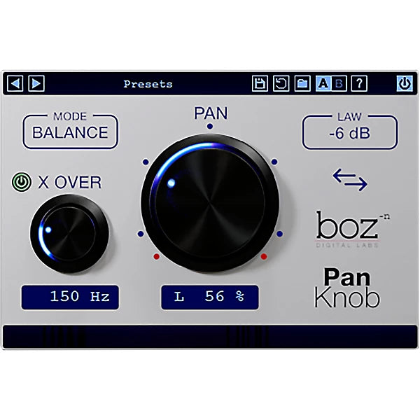 Boz Digital Labs Pan Knob Plug-in Wavy Pro Audio