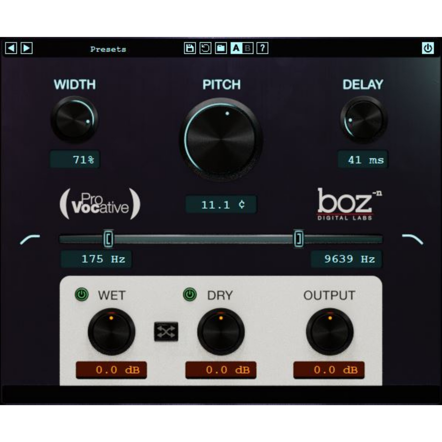 Boz Digital Labs ProVocative Micro Pitch-shifting Plug-in Wavy Pro Audio