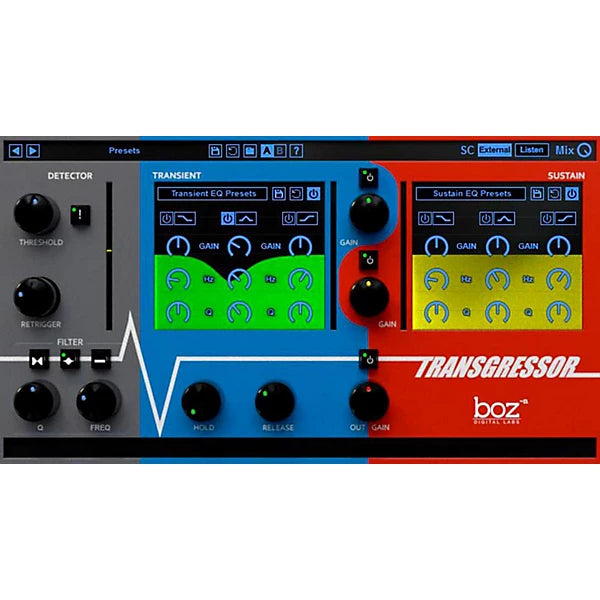 Boz Digital Labs Transgressor 2 Plug-in Wavy Pro Audio