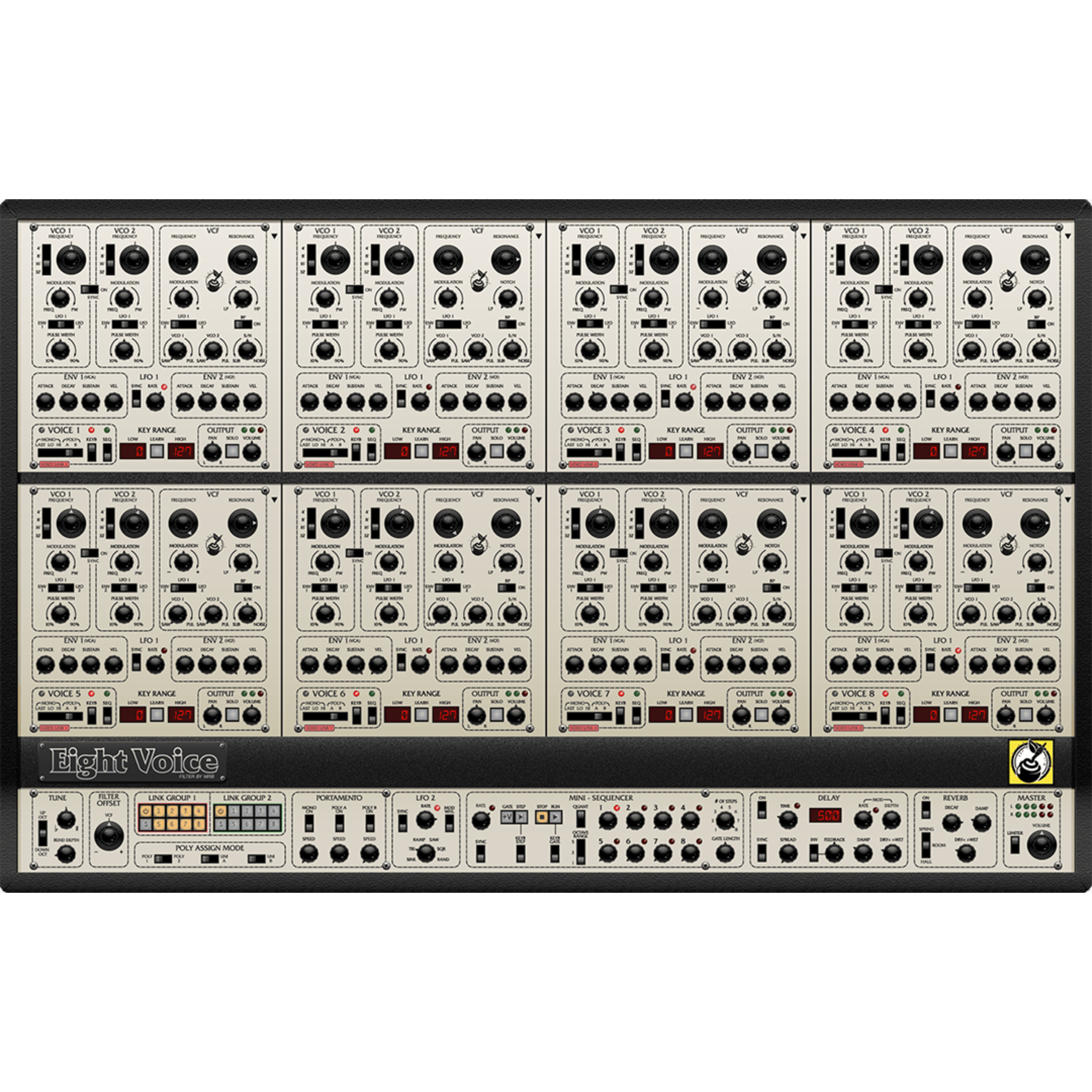 Cherry Audio Eight Voice Synthesizer Software Instrument – Wavy Pro Audio