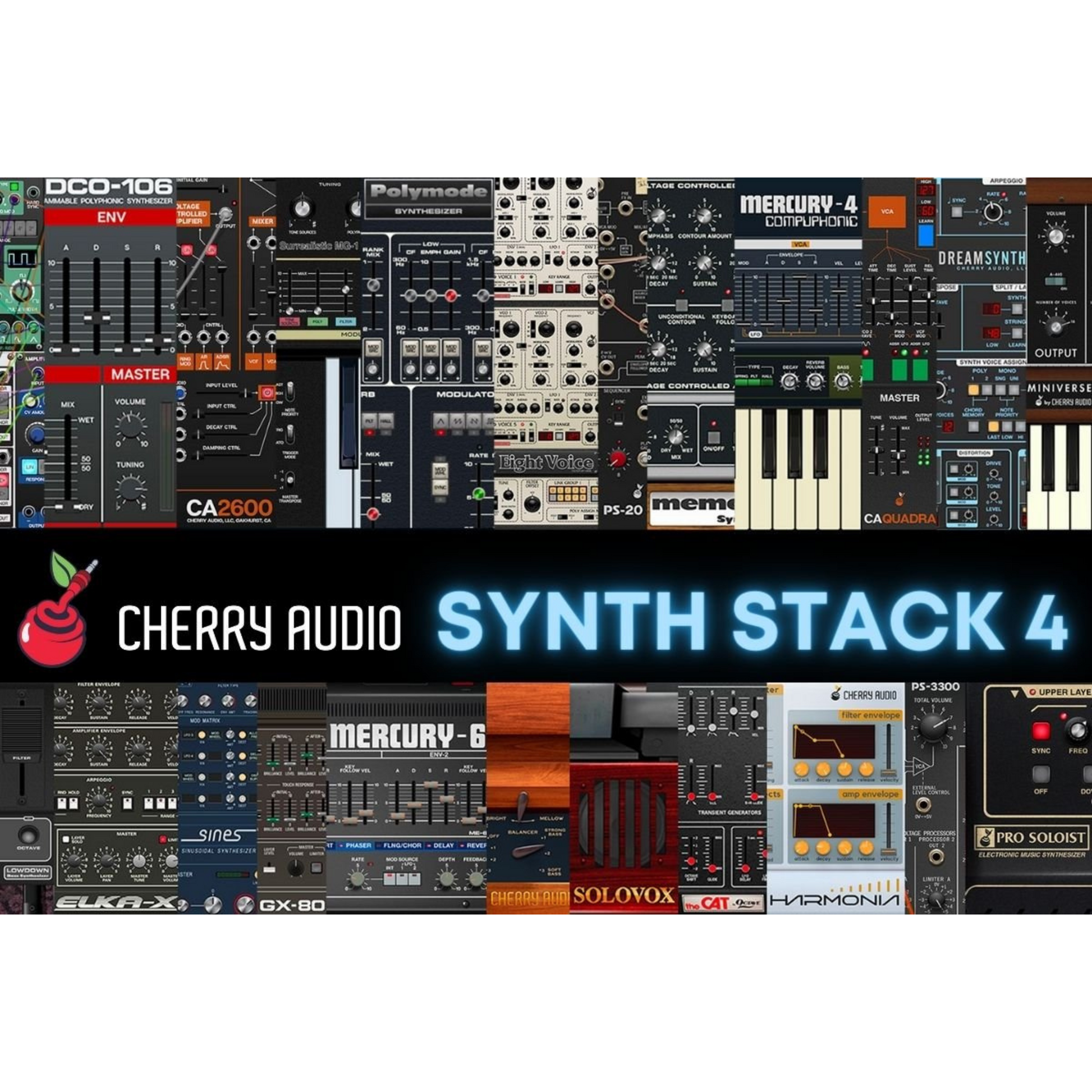 Cherry Audio Synth Stack 4 Software Instrument Bundle Wavy Pro Audio