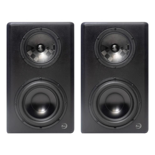 Ex Machina Soundworks Pulsar MKII 3-way 8-inch Active Studio Monitors - Pair Wavy Pro Audio