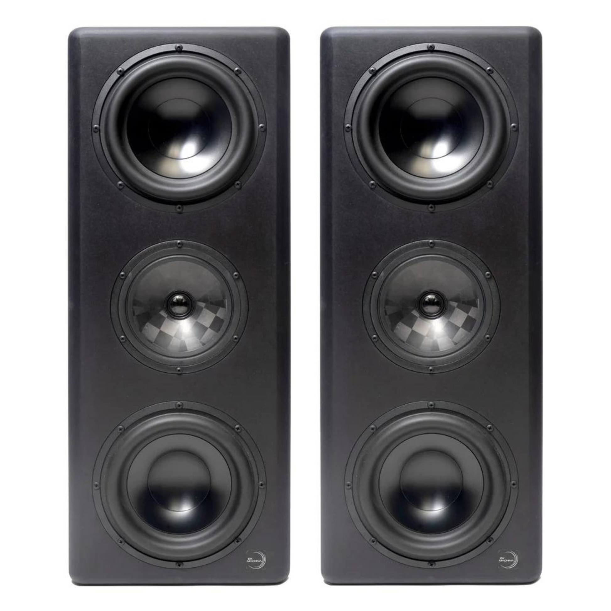 Ex Machina Soundworks Quasar MKII 3-way Dual 8-inch Active Studio Monitors - Pair Wavy Pro Audio