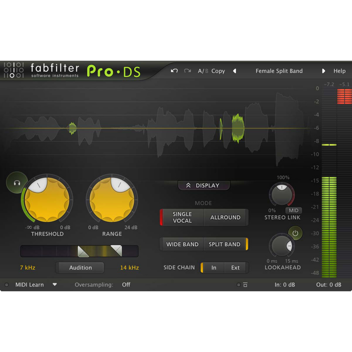 FabFilter Pro-DS De-esser Plug-in Wavy Pro Audio