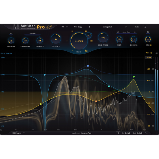 FabFilter Pro-R2 Reverb Plug-in Wavy Pro Audio