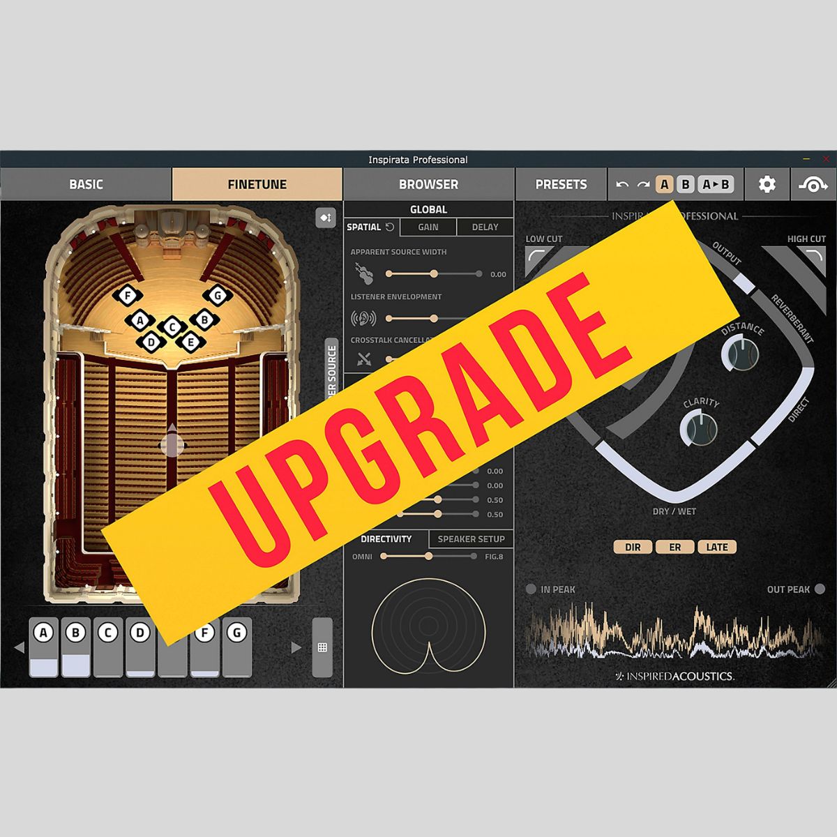Inspired Acoustics Lite > Immersive UPG Acoustic Simulation Software