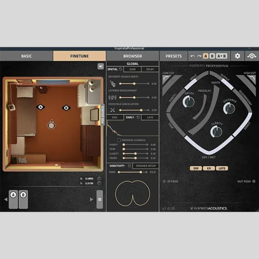 Inspired Acoustics Room Pack Ext 1yr Sub Acoustic Simulation Software
