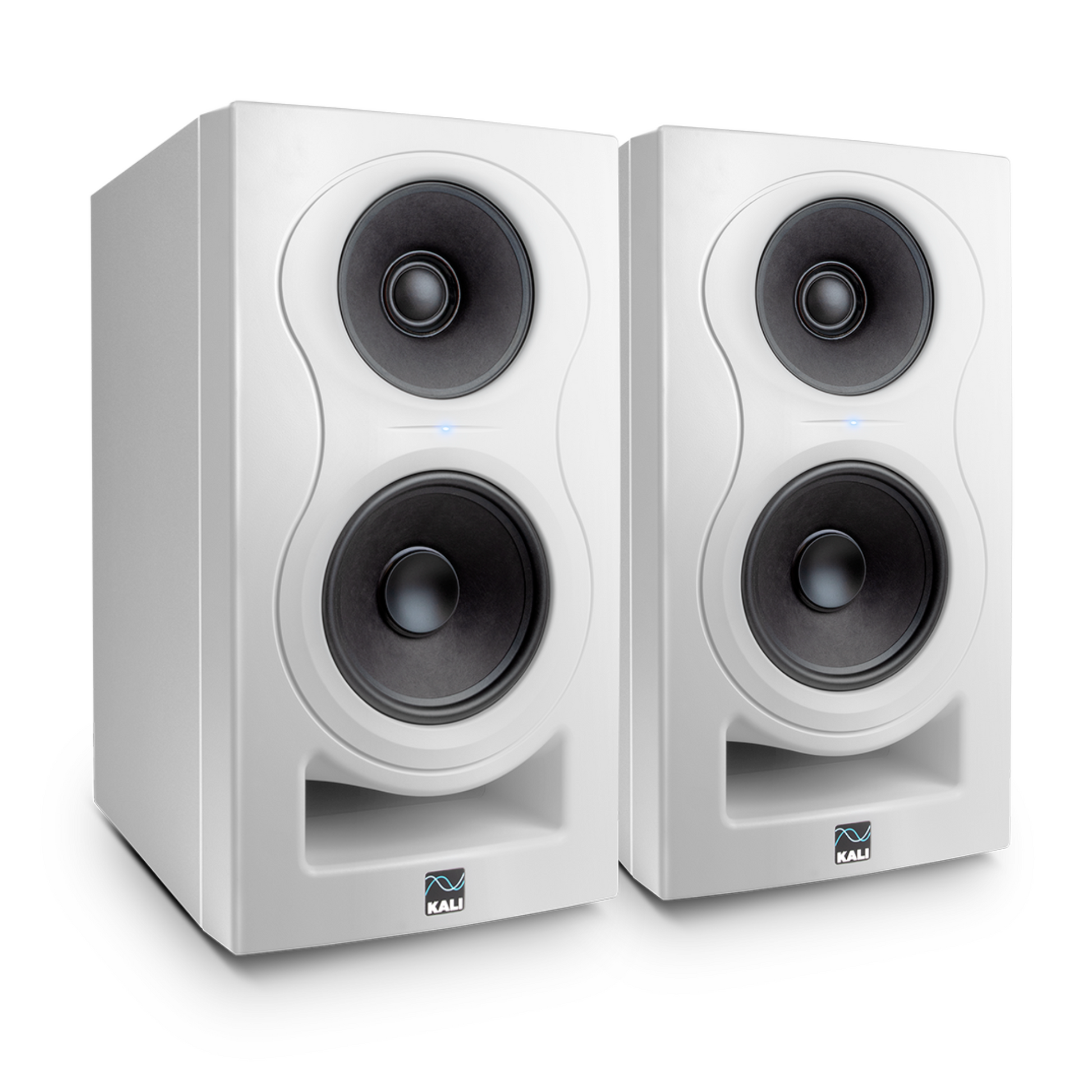 Kali Audio IN-5 5 inch Powered Studio Monitor Pair - White Wavy Pro Audio