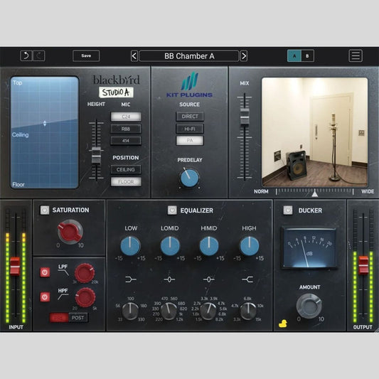 Kit Plugins BB Chamber A Reverb Drum Software