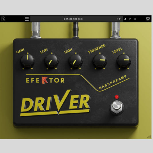 Kuassa Efektor Bass Driver Preamp Amp and Effects Plug-in