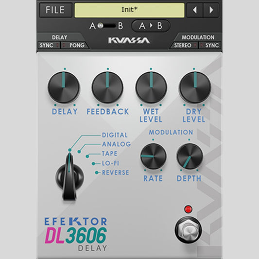 Kuassa Efektor DL3606 Delay Delay Plug-in