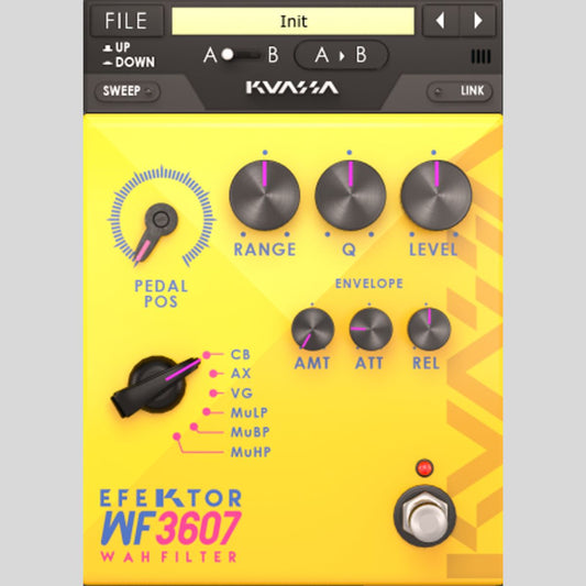 Kuassa Efektor WF3607 Wah Filter Modulation Plug-in