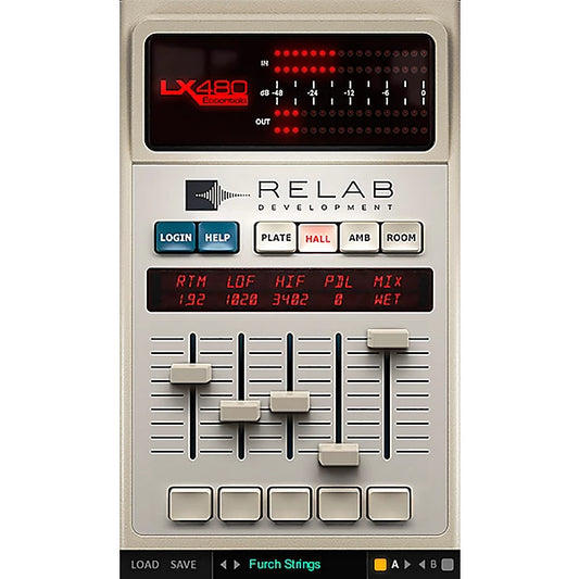 Relab Development LX480 Essentials Reverb Plug-in