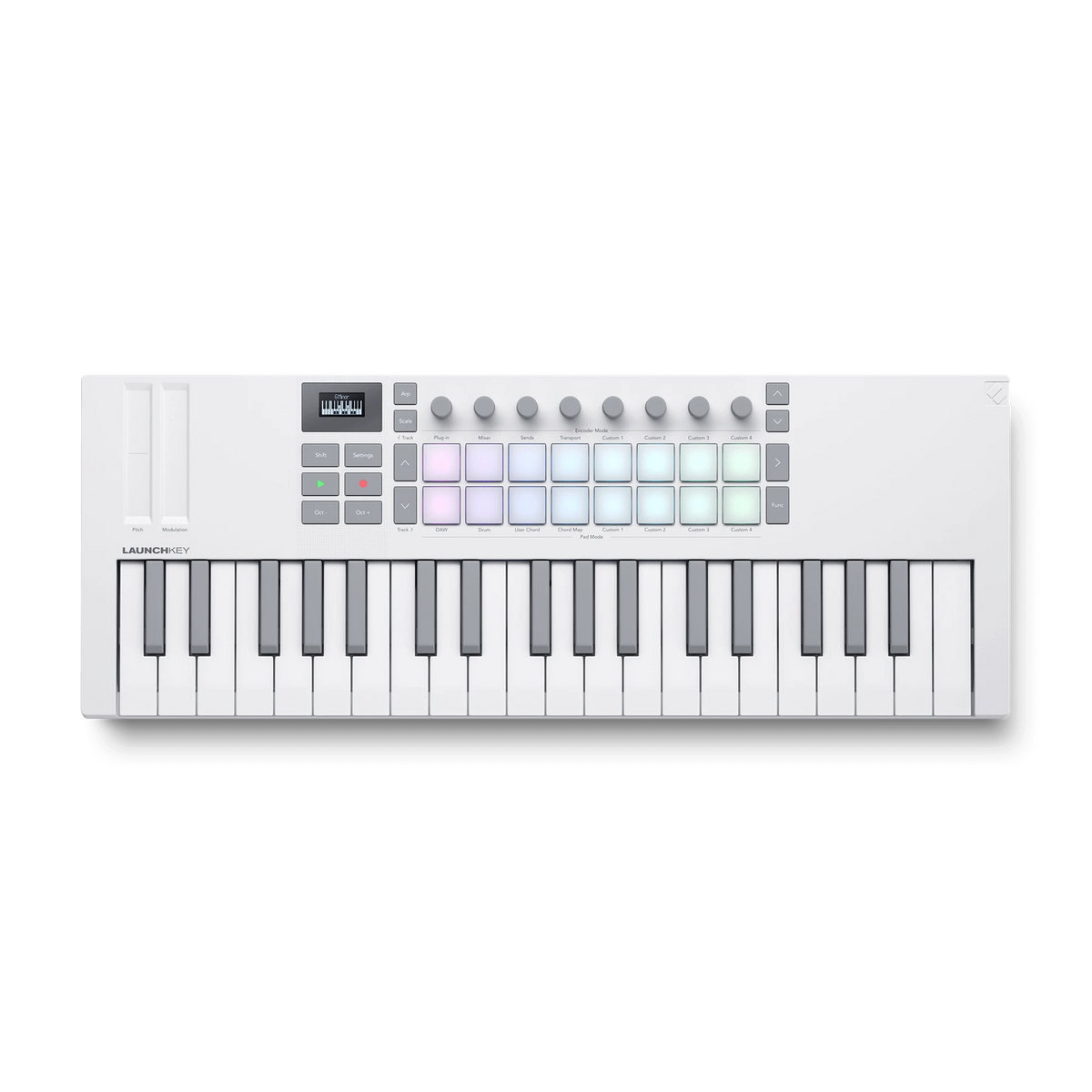 Novation Launchkey Mini 37 White [MK4] Straight Top