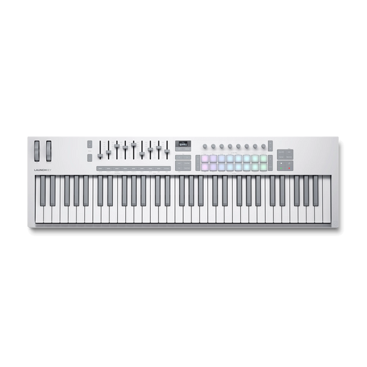 Novation Launchkey 61 White [MK4] Straight Top