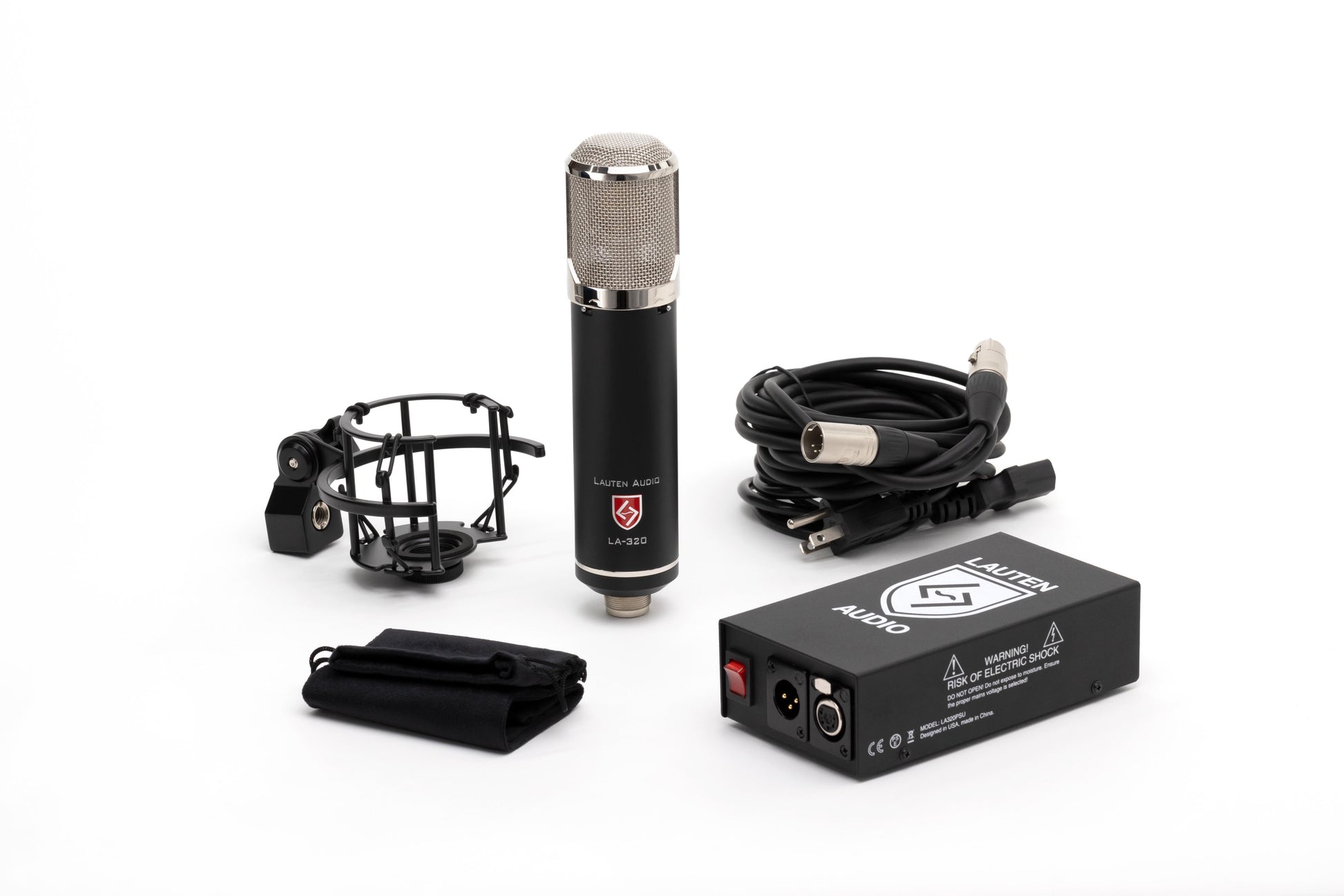 Lauten Audio LA-320 V2 Large-diaphragm Tube Condenser Microphone Wavy Pro Audio