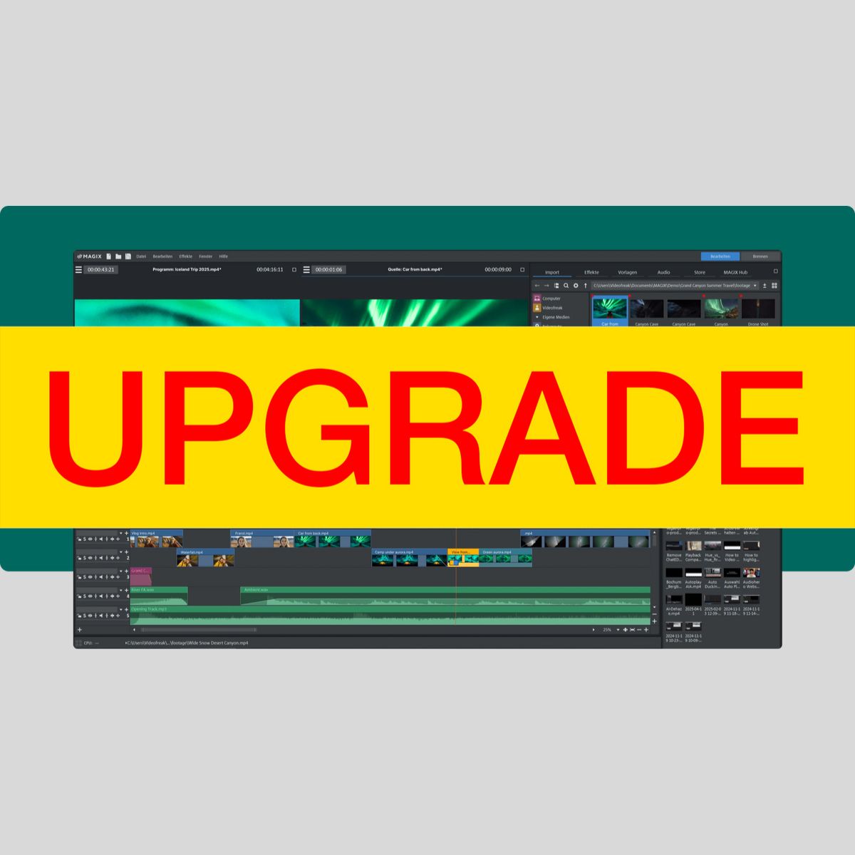 MAGIX Video Pro X 17 UPG Audio Software