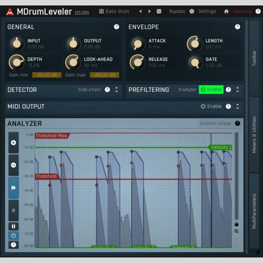 MeldaProduction MDrumLeveler Audio Plug-in