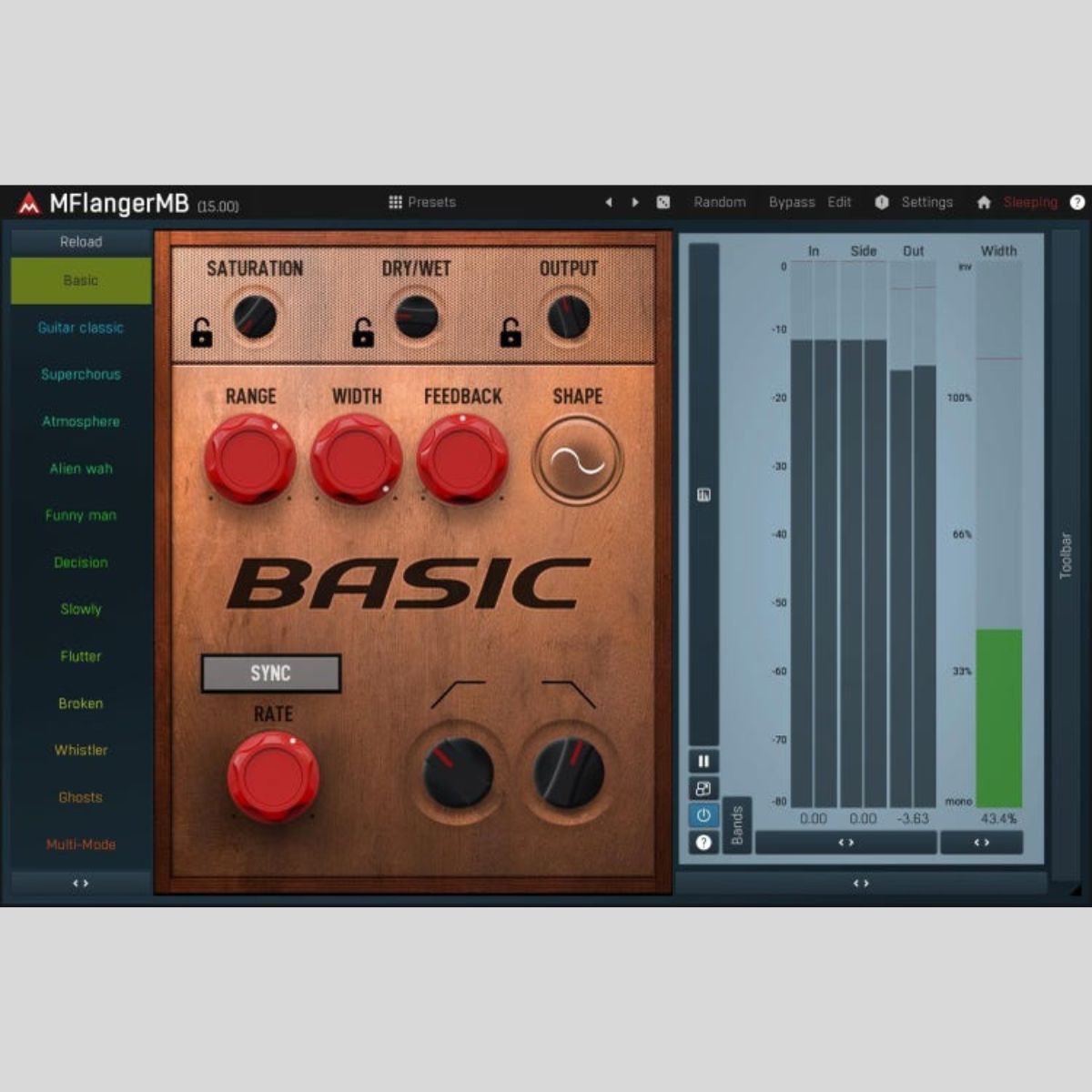 MeldaProduction MFlangerMB Audio Plug-in