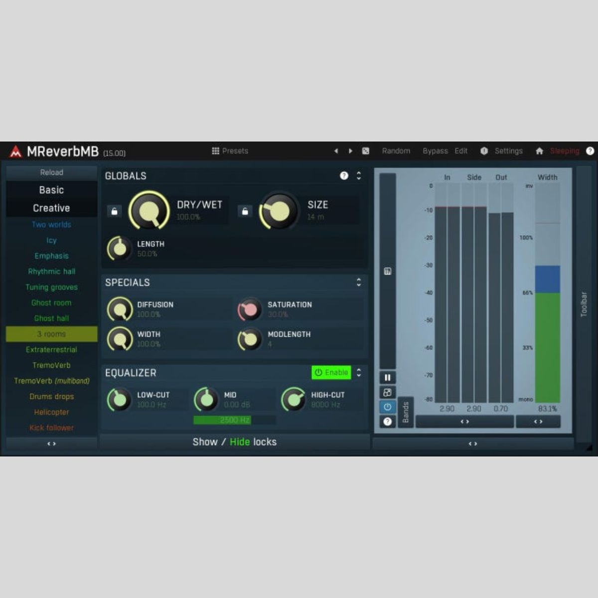 MeldaProduction MReverbMB Plug-in
