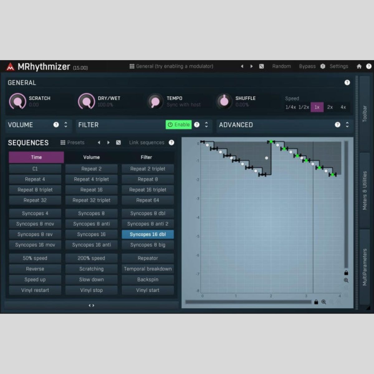 MeldaProduction MRhythmizer Audio Plug-in