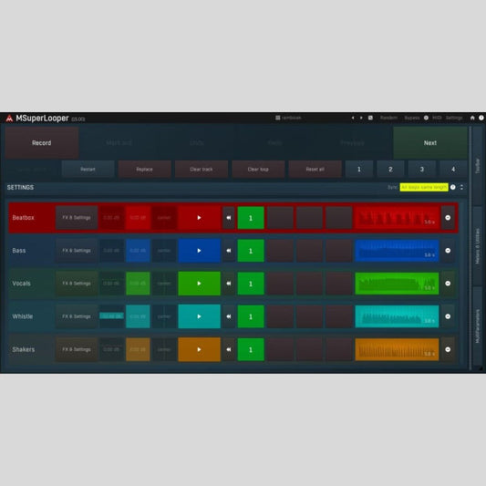 MeldaProduction MSuperLooper Audio Plug-in