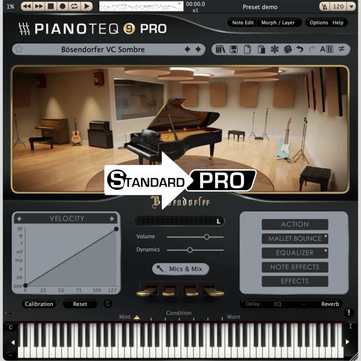 Modartt Pianoteq 9 Stage > Pro Upgrade Physically Modeled Piano Virtual Instrument