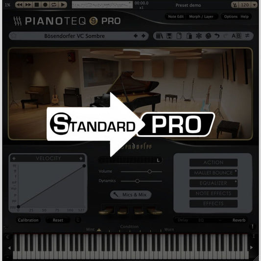 Modartt Pianoteq 9 Standard > Pro Upgrade Physically Modeled Piano Virtual Instrument