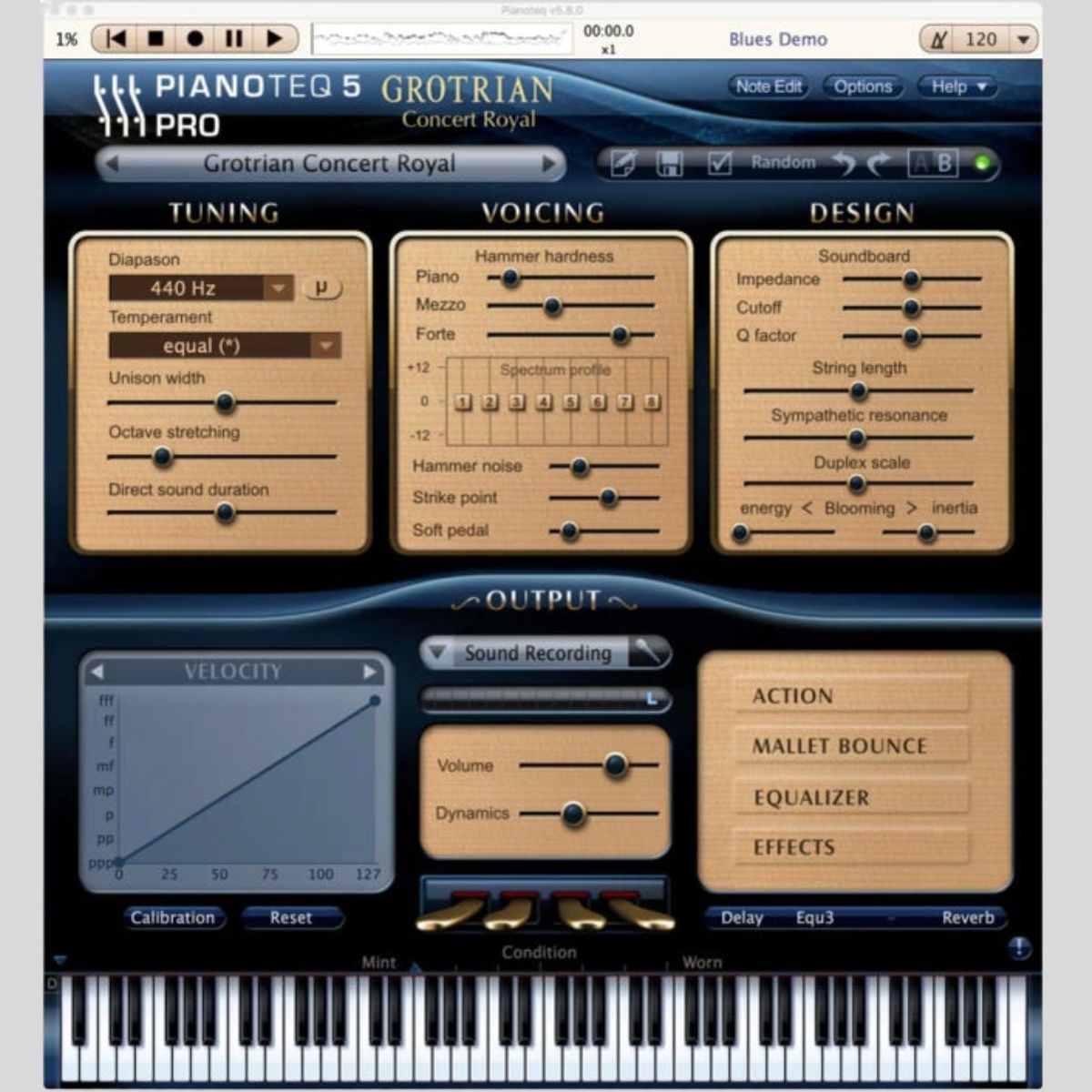 Modartt Pianoteq Grotrian Concert Royal Physically Modeled Piano Virtual Instrument