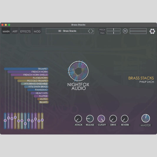 Nightfox Audio Brass Stacks Virtual Instrument