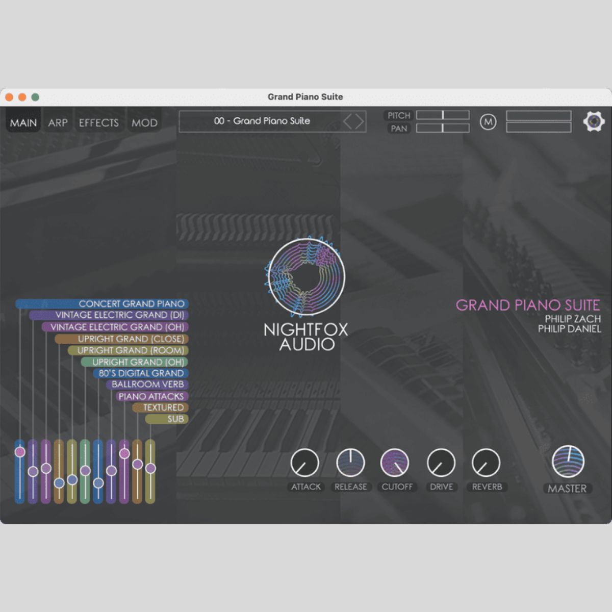 Nightfox Audio Grand Piano Suite Virtual Instrument Bundle