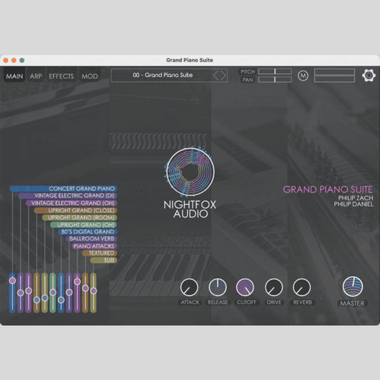 Nightfox Audio Grand Piano Suite Virtual Instrument Bundle