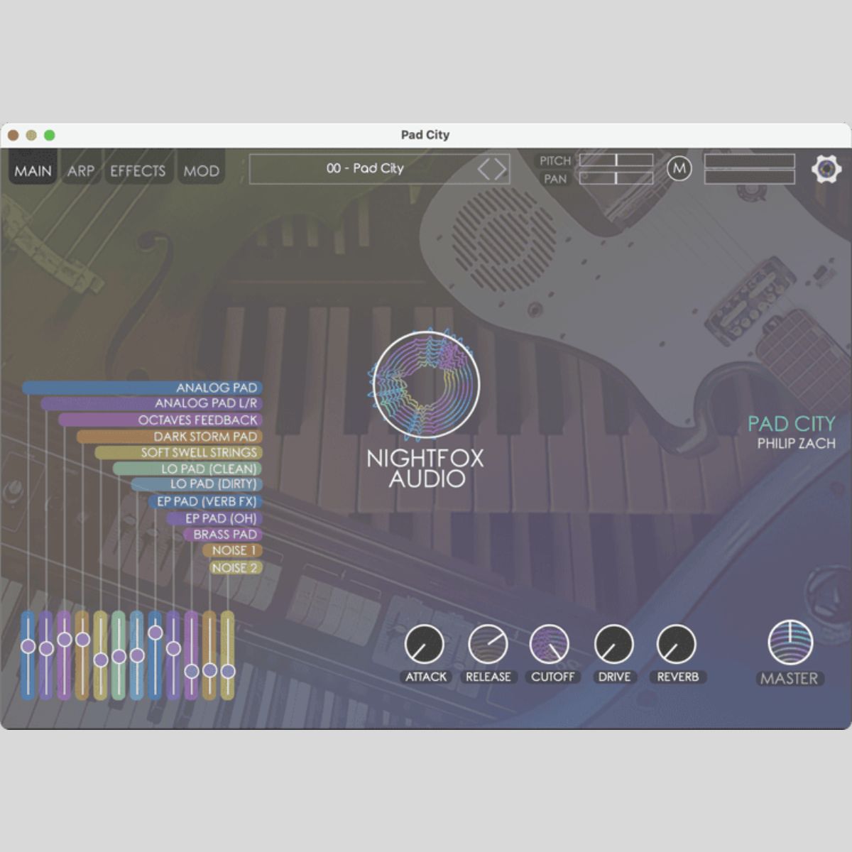 Nightfox Audio Pad City Virtual Instrument