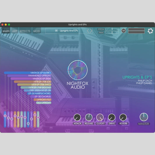 Nightfox Audio Uprights and EPs Virtual Instrument