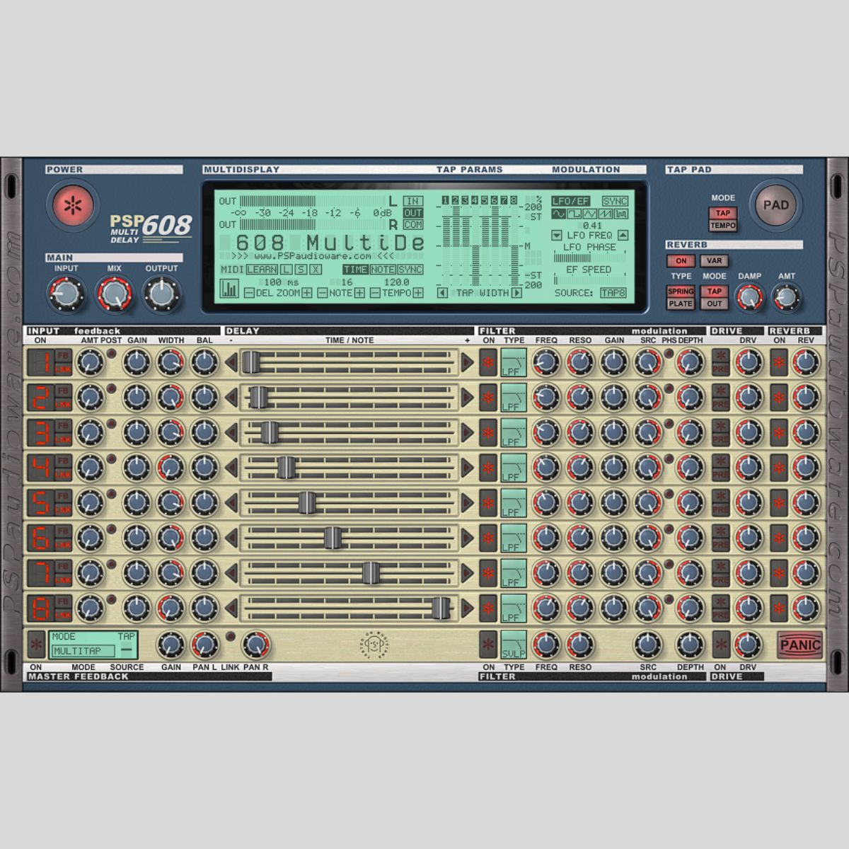 PSP Audioware 608 Multi-Delay Plug-in Plug-in