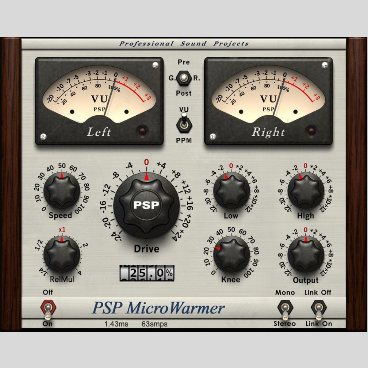 PSP Audioware MicroWarmer Audio Plug-in Plug-in