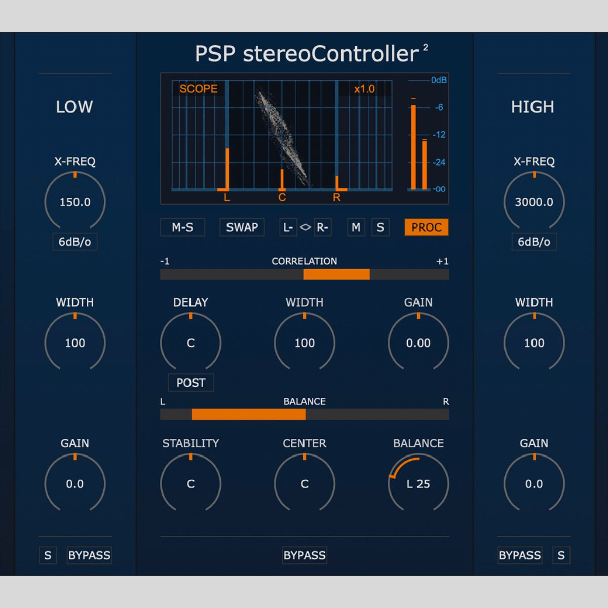 PSP Audioware StereoController2 Audio Plug-in Plug-in