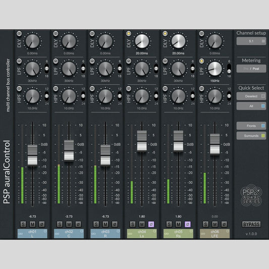 PSP Audioware auralControl Audio Plug-in Plug-in