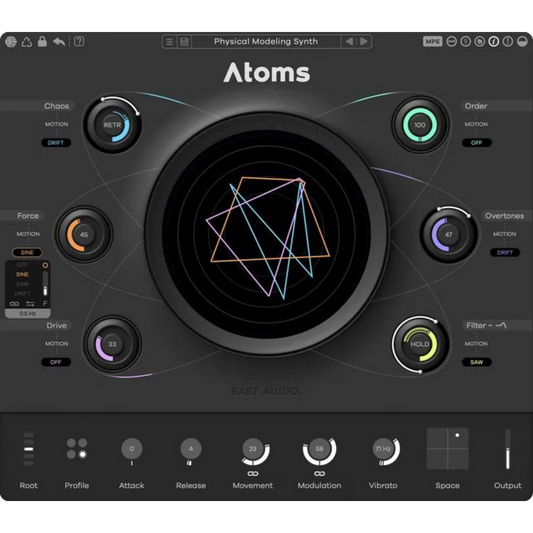 Baby Audio Atoms Physical Modeling Synthesizer Plug-in