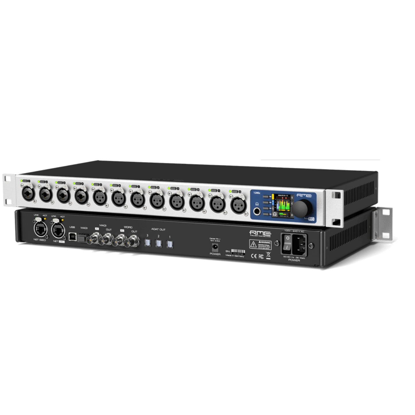 RME 12Mic 12-channel Network Controllable Microphone Preamp Wavy Pro Audio