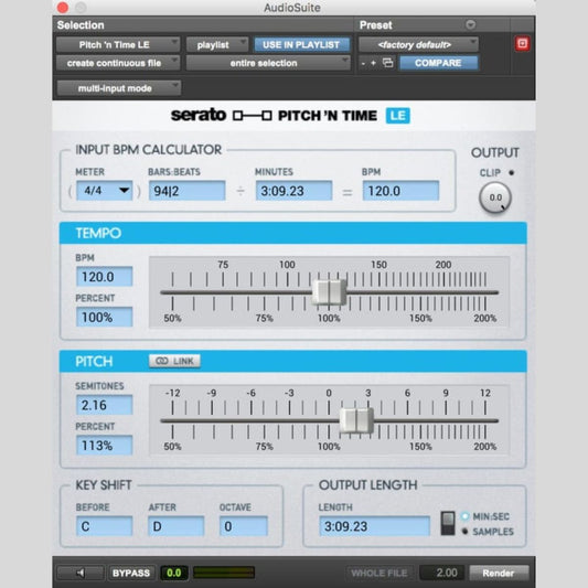 Serato Pitch 'n Time LE Audio Plug-in