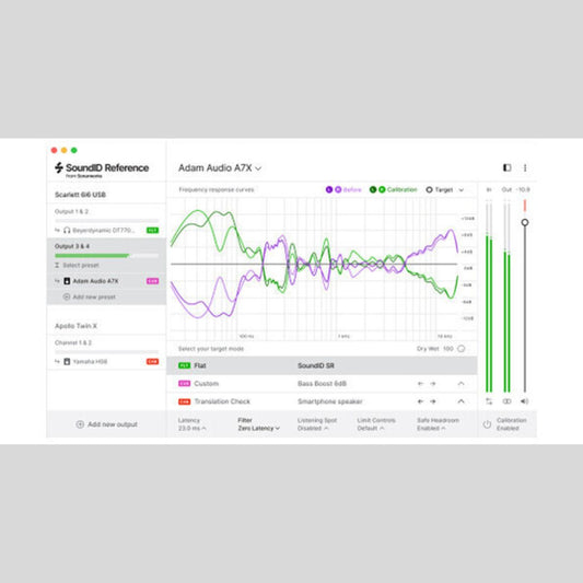 Sonarworks U-SoundID Spk and HP to Multichannel Audio Software