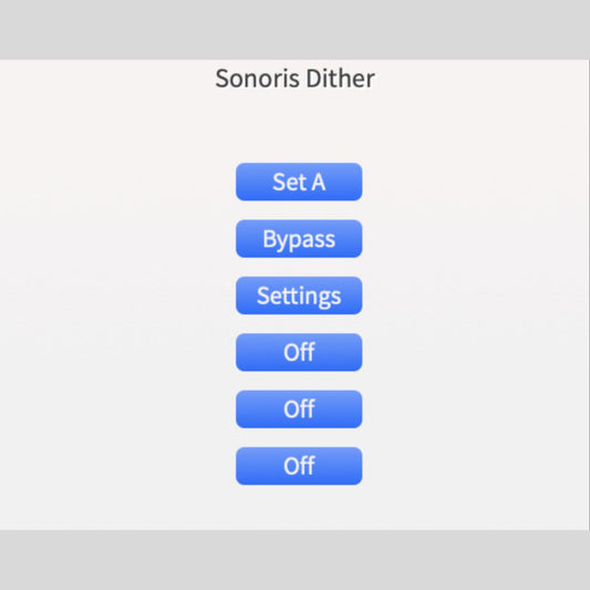 Sonoris Dither Audio Plug-in