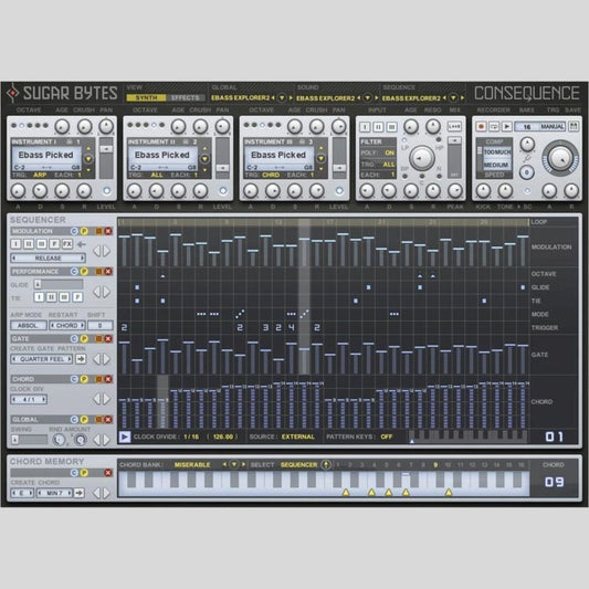 Sugar Bytes Consequence Arpeggiator Instrument Plug-in